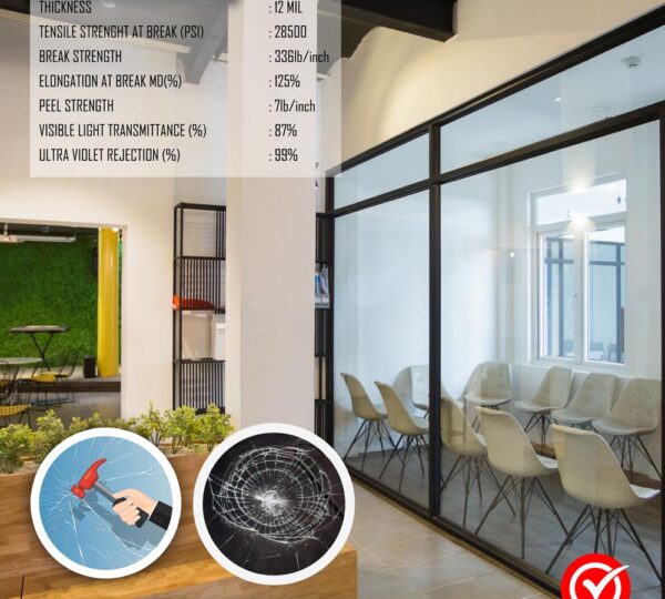 Pegasus Safety Window Films - 12 MIL